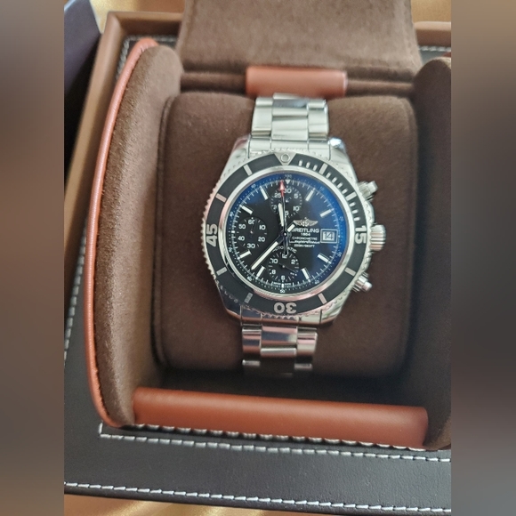 Authentic Breitling Superocean Chrongraph # A13311 Blue - Picture 12 of 12